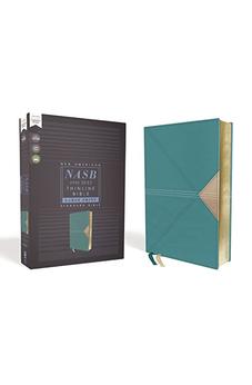NASB Thinline Bible Large Print Leathersoft Teal Red Letter Edition 1995 Text Comfort Print