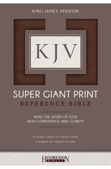 KJV Super Giant Print Reference Bible, Flexisoft (Red Letter, Imitation Leather, Brown)