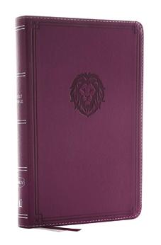 NKJV Thinline Bible Youth Edition Leathersoft Purple Red Letter Edition Comfort Print