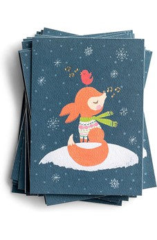 DaySpring Studio 71 - Christmas Fox - 18 Christmas Matchbox Cards (J0444)