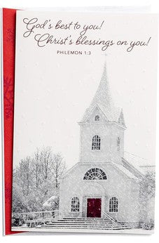 DaySpring - God's Best to You - Inspirational Christmas Cards - 18 Boxed Cards and Envelopes (J6348), Red