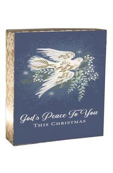 DaySpring - God's Peace to You This Christmas - Inspirational Christmas Cards - 18 Boxed Cards and Envelopes, KJV (J6350), Blue 081983746192
