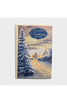 DaySpring Thomas Kinkade - A Peaceful Christmas to You - 18 Christmas Boxed Cards and Envelopes, KJV