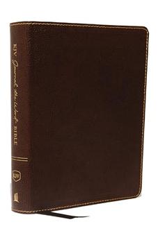 KJV Journal the Word Bible Bonded Leather Brown Red Letter Edition Comfort Print 9780785218319