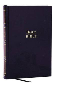 KJV Holy Bible Compact Bible with 43,000 Center-Column Cross References, Black Hardcover (Red Letter, Comfort Print)