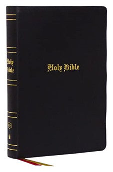 KJV Holy Bible: Super Giant Print with 43,000 Cross References, Black Genuine Leather, Red Letter, Comfort Print (Thumb Indexed) 9781400329717