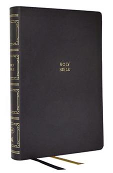 KJV Paragraph-style Large Print Thinline Bible, Leathersoft, Black, Red Letter, Comfort Print