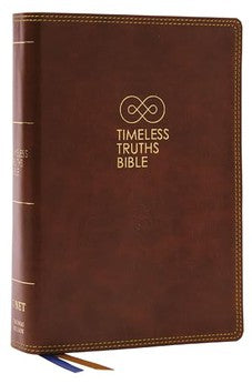 NET Timeless Truths Bible, Brown Leathersoft, Comfort Print 9780785290155