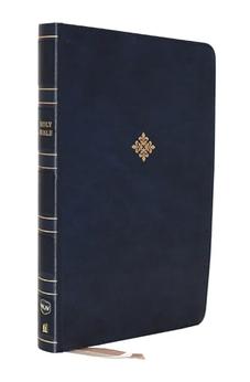 NKJV Thinline Reference Bible Leathersoft Blue Red Letter Comfort Print 9780785237891
