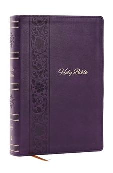 KJV Personal Size Giant Print Holy Bible, Purple Leathersoft, Red Letter