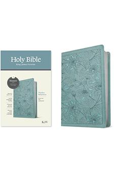 KJV Thinline Reference Bible, Filament-Enabled Edition (LeatherLike, Floral Leaf Teal, Red Letter)