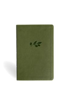 NASB Personal Size Giant Print Bible, Olive LeatherTouch, Red Letter, Presentation Page, Full-Color Maps, Easy-to-Read Bible Karmina Type