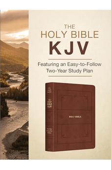 KJV The Holy Bible: Featuring an Easy-To-Follow Two-Year Study Plan [Cinnamon & Gold]