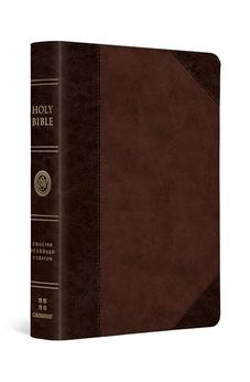 ESV Large Print Compact Bible (TruTone, Brown/Walnut, Portfolio Design)