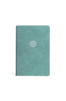 CSB Personal Size Giant Print Bible, Earthen Teal LeatherTouch, Red Letter, Presentation Page, Footnotes, Full-Color Maps, Easy-to-Read Bible Serif Type