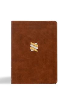 CSB Connecting Scripture New Testament, Brown LeatherTouch, Black Letter, Single-Column, Expanded Cross-Reference System, Color-Coded Text, Book Introductions, Study Notes, Articles, Charts