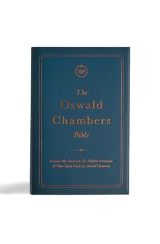 CSB Oswald Chambers Bible, Charcoal Cloth Over Board, Full My Utmost for His Highest Devotional, Bible Reading Plan, Commentary, Articles, Book ... Callout Quotes, Easy-to-Read Bible Serif Type 9781087788838