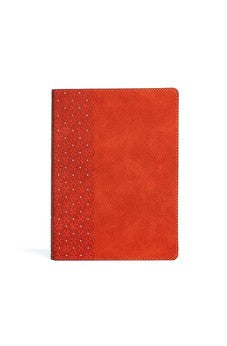 CSB Study Bible, Coral LeatherTouch, Indexed, Red Letter, Study Notes and Commentary, Illustrations, Articles, Word Studies, Outlines, Timelines, Easy-to-Read Bible Serif Type