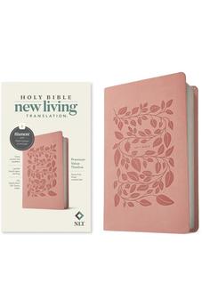 NLT Premium Value Thinline Bible, Filament Enabled (LeatherLike, Dusty Pink Vines) 9781496484789