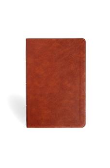 NASB Personal Size Giant Print Bible, Burnt Sienna LeatherTouch, Indexed, Red Letter, Presentation Page, Full-Color Maps, Easy-to-Read Bible Karmina Type