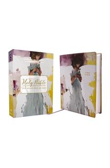 NRSVue, Holy Bible, Anne Neilson Angel Art Series, Leathersoft, Multi-Purple, Comfort Print