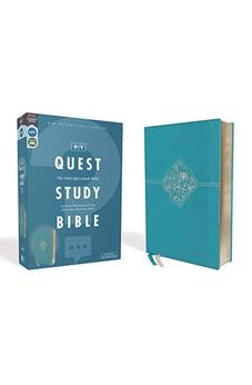 NIV Quest Study Bible Leathersoft Teal Comfort Print