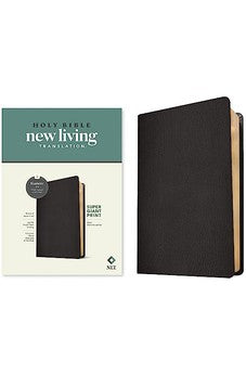 NLT Super Giant Print Bible, Filament-Enabled Edition (Genuine Leather, Black, Red Letter)