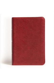 NASB Large Print Compact Reference Bible, Burgundy Leathertouch, Red Letter, Presentation Page, Cross-References, Full-Color Maps, Easy-to-Read Bible Karmina Type
