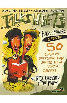 Junior High and Middle School TalkSheets Psalms and Proverbs--Updated!