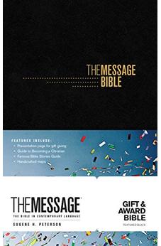 The Message Gift and Award Bible (Softcover, Black): The Bible in Contemporary Language