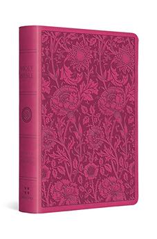 ESV Large Print Compact Bible (TruTone Berry Floral Design)