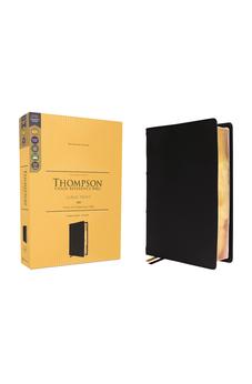 KJV Thompson Chain-Reference Bible, Large Print, Genuine Leather, Cowhide, Black, Art Gilded Edges, Red Letter, Comfort Print