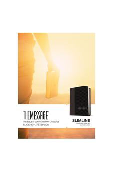 The Message Slimline (Leather-Look, Charcoal/Black): The Bible in Contemporary Language