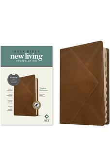 NLT Thinline Reference Bible, Filament Enabled Edition (Red Letter, LeatherLike, Messenger Brown, Indexed) 9781496466235