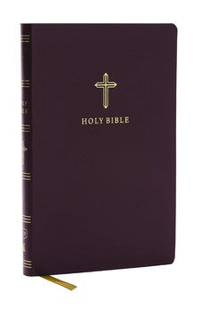 KJV Holy Bible Ultra Thinline, Burgundy Bonded Leather, Red Letter, Comfort Print 9781400338351