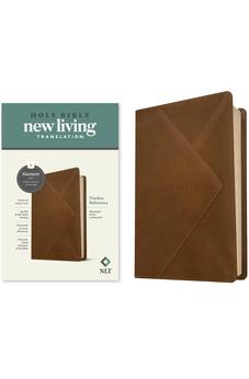 NLT Thinline Reference Bible, Filament Enabled Edition (Red Letter, LeatherLike, Messenger Brown)