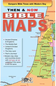 Then and Now Bible Maps - Fold out Pamphlet