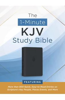 KJV 1-Minute Study Bible (Pewter Blue Imitation Leather) 9781636092850