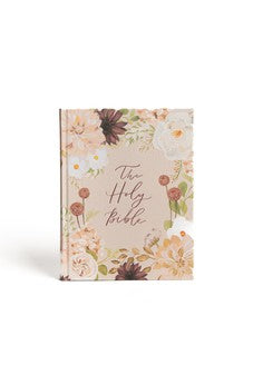 CSB Notetaking Bible, Large Print Hosanna Revival Edition, Blush Cloth-Over-Board, Black Letter, Single-Column, Journaling Space, Reading Plan, Easy-to-Read Bible Serif Type