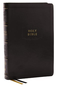 KJV Center-Column Reference Bible, Leathersoft, Black, 73,000+ Cross References, Red Letter, Comfort Print