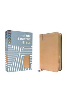 NIV Student Bible, Personal Size, Leathersoft, Tan, Comfort Print