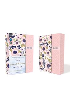 NIV Journal the Word Double-Column Bible for Girls--hardcover, pink with magnetic closure