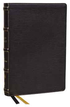 KJV Center-Column Reference Bible with Apocrypha, Genuine Leather, Black, Red Letter, Comfort Print