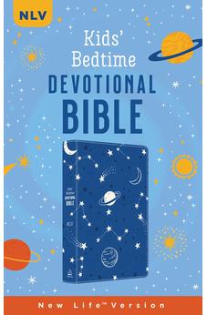 NLV The Kids' Bedtime Devotional Bible New Life Version, Cobalt Cosmos, Imitation Leather 9781636097336