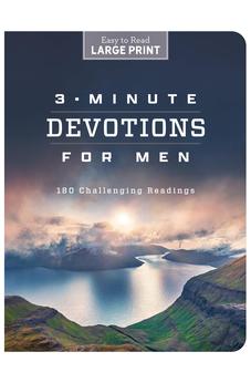 3-Minute Devotions for Men Large Print: 180 Challenging Readings