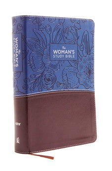 NIV The Woman's Study Bible Leathersoft Blue/Brown Full-Color Red Letter 9780785215110