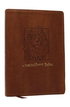 NKJV The Sketchbook Bible: The Complete Bible with Hundreds of Illustrations (NKJV, Brown Leathersoft, Red Letter, Comfort Print) 9781400339488