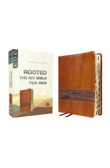NIV Rooted: The NIV Bible for Men, Leathersoft, Brown, Thumb Indexed, Comfort Print 9780310462576