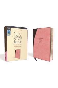 NIV Premium Gift Bible Leathersoft Pink/Brown Red Letter Edition Comfort Print 9780310094012