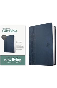 NLT Premium Gift Bible, Filament Enabled (LeatherLike, Blue Cross, Red Letter) 9781496490766